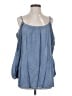 Andrée Blue 100% Rayon Blue Sleeveless Blouse Size S - photo 1