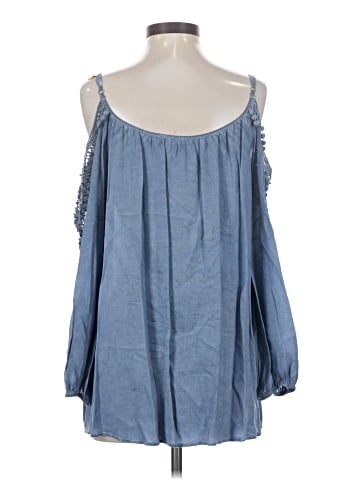Andrée Blue Sleeveless Blouse (view 2)