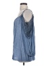 Andrée Blue 100% Rayon Blue Sleeveless Blouse Size S - photo 5