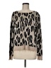 Fate Animal Print Silver Pullover Sweater Size M - photo 1