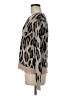 Fate Animal Print Silver Pullover Sweater Size M - photo 5