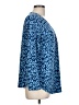 Ruby Rd. Blue Long Sleeve Blouse Size L - photo 4