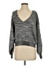 Free People Metallic Gray Pullover Sweater Size S - photo 1