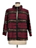 misook Stripes Burgundy Coat Size XL - photo 1