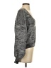 Free People Metallic Gray Pullover Sweater Size S - photo 4