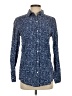 J. McLaughlin Paisley Blue Long Sleeve Button-Down Shirt Size S - photo 1