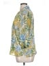Cathy Daniels 100% Polyester Tropical Yellow 3/4 Sleeve Blouse Size XL - photo 5