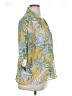 Cathy Daniels 100% Polyester Tropical Yellow 3/4 Sleeve Blouse Size XL - photo 4