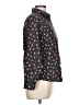 Lands' End Floral Black Long Sleeve Blouse Size 10 (petite) - photo 4