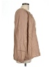 Dylan 100% Cotton Tan Long Sleeve Blouse Size L - photo 4
