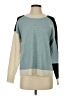 Central Park West Color Block Teal Pullover Sweater Size S - photo 1