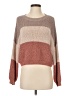 Debut 100% Polyester Color Block Brown Pullover Sweater Size XS - photo 1