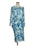 Tommy Hilfiger Print Blue Cocktail Dress Size 16 - photo 1