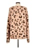 Hem & Thread Animal Print Pink Pullover Sweater Size L - photo 2