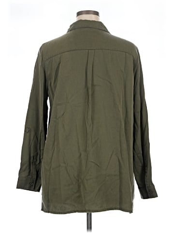 Winter Silks 3/4 Sleeve Button-Down Shirt (view 2)