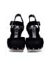 White Mountain Black Wedges Size 7 1/2 - photo 2