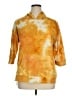 Kim & Cami Tie-dye Yellow Pullover Sweater Size 1X - photo 1