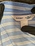 Old Navy 100% Cotton Stripes Blue 3/4 Sleeve Button-Down Shirt Size L - photo 7