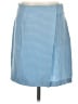 ExOfficio Checkered-gingham Blue Casual Skirt Size 8 - photo 1
