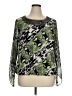 Alfani Green Long Sleeve Blouse Size 1X - photo 1
