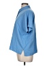 Uniqlo Solid Blue Short Sleeve Blouse Size M - photo 5
