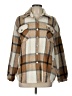 Unbranded Plaid Brown Coat Size L - photo 1