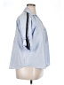 Zara Basic Color Block Blue 3/4 Sleeve Button-Down Shirt Size XL - photo 4