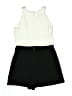 Amy Byer Color Block Ivory Black Romper Size 12 - photo 2