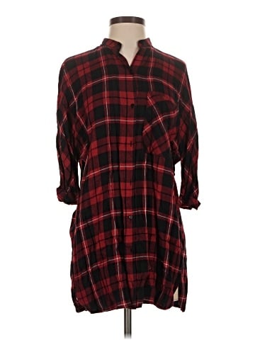 Trafaluc by Zara 3/4 Sleeve Button-Down Shirt (view 1)