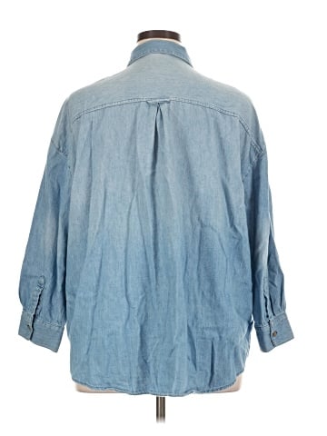 Old Navy 3/4 Sleeve Button-Down Shirt (view 2)