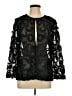 Chico's 100% Polyester Black 3/4 Sleeve Blouse Size L - photo 1