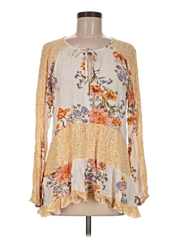 American Eagle Outfitters Long Sleeve Blouse (view 1)