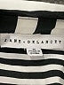 Jane and Delancey 100% Rayon Stripes Silver Short Sleeve Button-Down Shirt Size M - photo 4