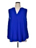 Torrid 100% Polyester Blue Sleeveless Blouse Size 1X Plus (1) - photo 1