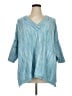 LOGO by Lori Goldstein Blue Pullover Sweater Size XL - photo 1