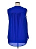 Torrid 100% Polyester Blue Sleeveless Blouse Size 1X Plus (1) - photo 2