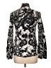 Just Cavalli Animal Print Silver Black Long Sleeve Blouse Size L (estimated) - photo 2
