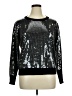 Sioni Metallic Silver Pullover Sweater Size XL - photo 1