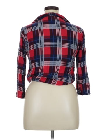 Wet Seal 3/4 Sleeve Button-Down Shirt (view 2)