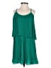 Parker 100% Polyester Green Casual Dress Size XS - photo 1
