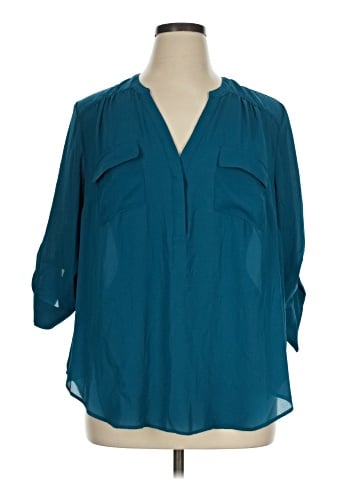 Torrid 3/4 Sleeve Blouse (view 1)