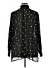 CAbi 100% Polyester Polka Dots Black Long Sleeve Blouse Size XL - photo 2