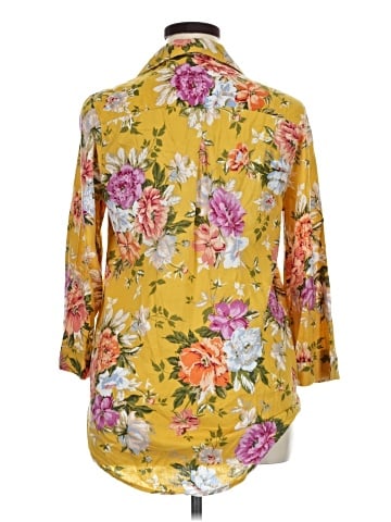 RACHEL Rachel Roy 3/4 Sleeve Button-Down Shirt (view 2)