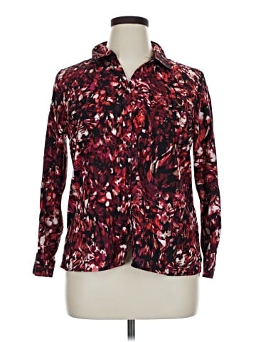 NY Collection Long Sleeve Blouse (view 1)