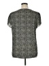 Angashion 100% Polyester Gray Short Sleeve Blouse Size XL - photo 2