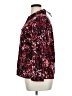 NY Collection Floral Burgundy Long Sleeve Blouse Size XL (petite) - photo 5