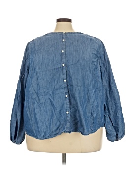 St. John's Bay 3/4 Sleeve Button Down Shirt