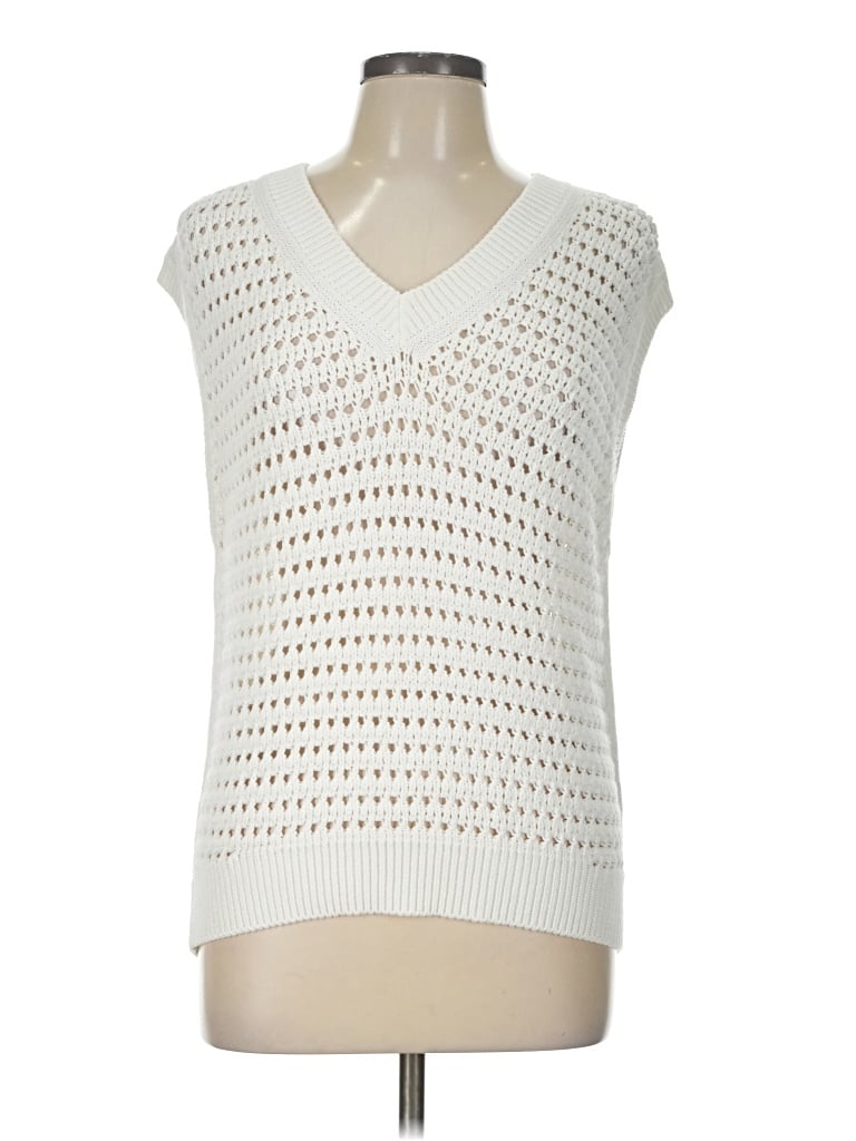 Max Mara Sweater Vest In White