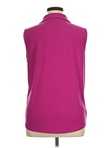 Adrianna Papell Sleeveless Button-Down Shirt (view 2)