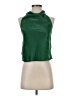 H&M 100% Polyester Green Sleeveless Blouse Size S - photo 1